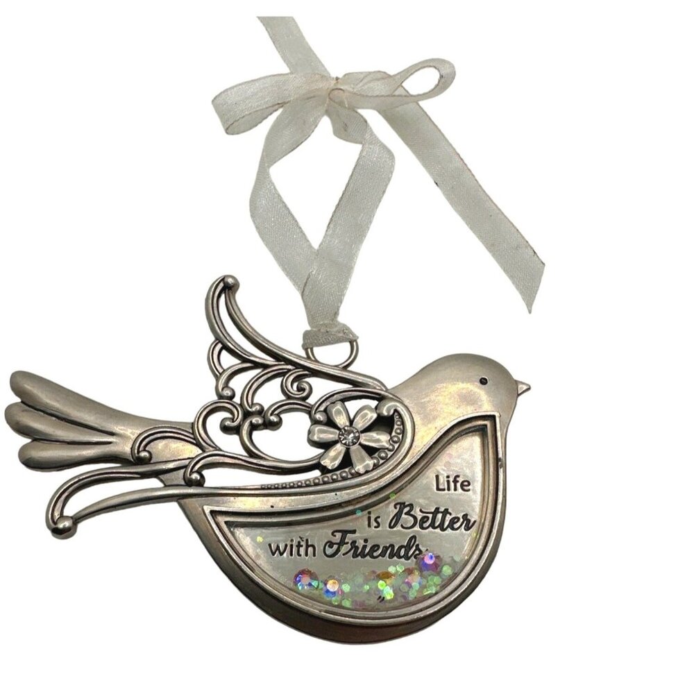 Hanging Friendship Bird Ornament Gift Life is Better with Friends Room Decor